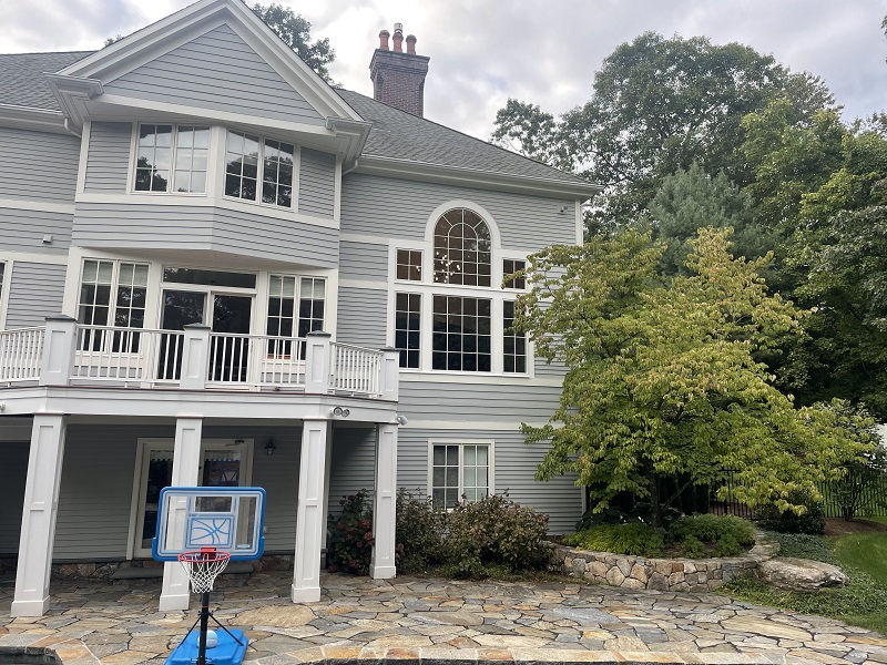All new PVC exterior trim for the custom windows 